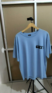 Kaos Oversized Tshirt CRY Gambar Depan Belakang Kaos Oversize Wanita/Pria