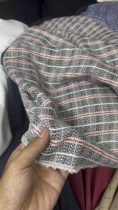 BAHAN KAIN TWEED AKRILIK MOTIF KOTAK-KOTAK