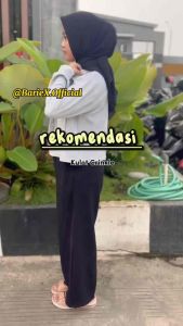 Celana Wanita Highwaist Kulot Crinkle Airflow Premium