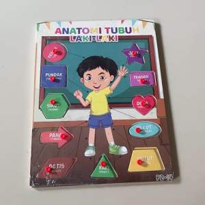 Puzzle kayu Edukasi anak alphabet angka buah sayur transport