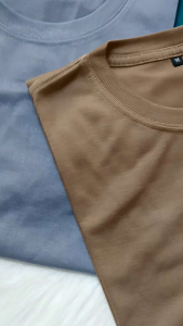 Atasan Kaos Polos Denim Katun 24s & Kaos Polos Premium Pria Wanita