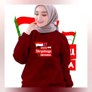 Sweater Crewneck Wanita DTF 17 AGUSYUS: Ready Ukuran MLXLXXL