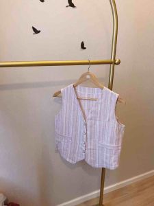เสื้อกั๊ก vest ผ้าลินิน