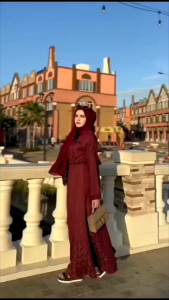 ABAYA ORI DUBAI: Baju Muslim Abaya Bordir Arab Saudi & Bordir Zephy Turki