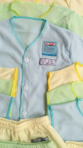 18pcs baju celana bayi newborn / paket persiapan lahiran polos warna / bisa cod