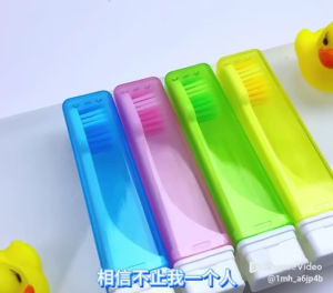 Bàn Chải Mềm Mại + Kem Đánh Răng / Di Động Siêu Tiện Mang Theo Du Lịch /