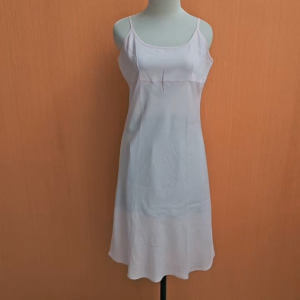 midi dress wanita pink muda pastel M cewek tank cute lingerie santai