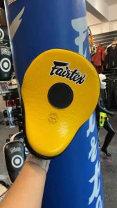 Fairtex FMV9 Contoured Focus Mitts Punch Mitts for Boxing and Muay Thai Pair Genuine Leather