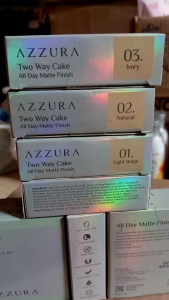 Azzura Two Way Cake: Bedak Padat All Day Matte Finish 12g