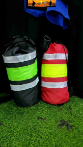 ถุงโยนเชือก กระเป๋าโยนเชือก กระเป๋ากู้ภัย สำหรับใส่เชือกลอยน้ำ กู้ภัย ติดแถบสะท้อนแสง สะพายข้างคาดเอวได้