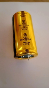 ELCO 100V 10000uF MAX GOLD FOR AUDIO AMPLIFIER ELKO 100V 10.000UF MAX GOLD ORIGINAL FOR AUDIO