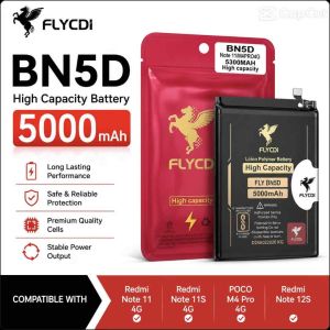 FLYCDI BN5D Replacement Battery 5000mAh for Redmi Note 11 4G Redmi Note 11S 4G POCO M4 Pro 4G Redmi Note 12S 4G