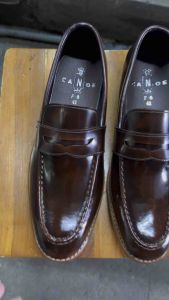 หนังแท้ 100% คัทชู พื้นเย็บ สบาย เท้า D1 รองเท้า โลฟ หนังนิ่ม 100% คัทชู พื้นเย็บ