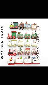 Hiasan Kereta Api Kayu: Dekorasi Natal Unik