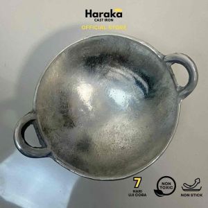 Haraka Wajan Baja Cast Iron / Wajan Besi Cor 16 cm