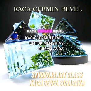 110 x 60 cm tebal 3 mm bevel 1 cm KACA CERMIN BEVEL