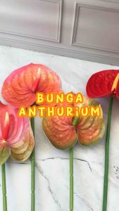 REAL TOUCH ANTHURIUM MIRIP ASLI BAHAN PLASTIK PREMIUM BUNGA PALSU LIDAH BUNGA ARTIFICIAL FLOWER ANTURIUM ANTHURIUM DEKORASI DECORATION FLORIST BUNGA MAINAN
