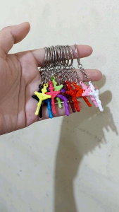 25pcs Gantungan Kunci Salib Super Mini dengan Corpus Bahan Akrilik Full Colour