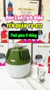 Bóng Đèn Led Tích Điện YẾN QUÂN MODEL YQ-812 thời gian sáng 8 tiếng3.5W
