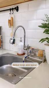 ONDA KRAN DAPUR V-TUL TEMBOK / KERAN DAPUR CUCI PIRING ANGSA ONDA FLEKSIBEL V-TUL FLEXI TEMBOK 1/2\\\" / KRAN DAPUR ONDA