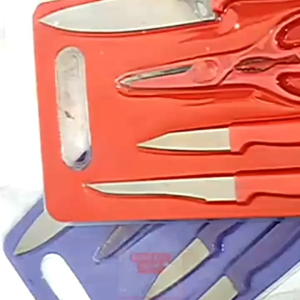 Pisau Press Set Talenan Dapur Gunting 5 in1 Harga Termurah Import