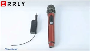 ERRLY Professional Microphone YF108 SINGLE Wireless UHF Mikrofon Mic Karaoke LED Display Bisa di Charger