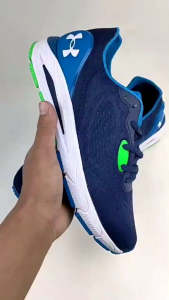 Sepatu Olahraga Lari Pria Under Armour 21 UA SONIC 5 V Navy Blue: Sepatu Branded Terlaris & Kekinian