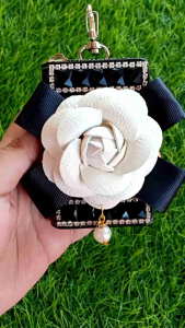 Dompet STNK Hias Square Bunga Besar & Dompet Gantungan Kunci Mobil Motor