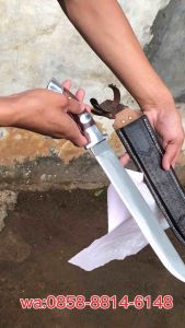 golok sembelih baja hss gergaji batu super tajam