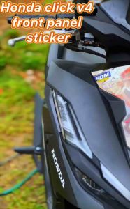 HONDA CLICK V4 FRONT PANEL STICKER DECALS PRINTED LAMINATED WATERPROOF