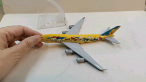 ANA B747 Pokemon Diecast Airplane Model with Stand for Display Collections Travel Souvenirs Gift Items 6 Inches