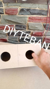 DIY Bluetooth Speaker Box Dual 3 2 & 1 Inch Hole for DIY Box Good for Portable Speaker DIY Setup