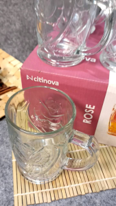 GELAS ROSE Citinova kaca set isi 6pckotak cantik Kitchenware
