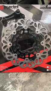 Piringan Cakram Lebar 260mm Variasi Scarlet Copy Psm Floating Pnp Motor Vario 150 New & Vario 125 New 2023 Matic Lubang 5 Scarlet Racing