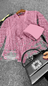 Setelan Kebaya Kutu Baru Free Hijab | Kebaya Brukat Malika | Brukat | Kebaya Wisuda | Kebaya Kondangan | Baju Wisuda | Blouse | Kebaya Modern