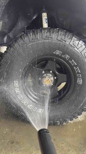 น้ำยาเคลือบยางดำ 1 ลิตร เข้มข้นX2 น้ำยาทายางดำ น้ำยาทาล้อดำ ทายาง ทาล้อ เคลือบยาง แถมฟองน้ำทายางง