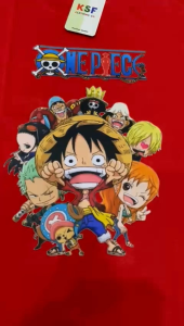 Kaos Anak-Anak keren One Piece Luffy Fashion terkini Usia 2-11Tahun Kaos Anak-Anak bahan katun 24S Size XS-XL