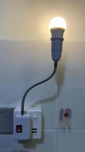 12” 30cm 13A Flexible Lamp Light Holder 3pin Plug Top E27 Bendable Flexible Rod Extension Lamp holder Extender Light Holder