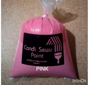 CAT TEMBOK KILOAN 1 KG WARNA PINK KWALITAS SUPER