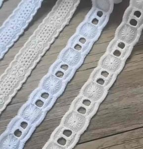 [1yard] 100% cotton lace edges embroidery lace diy trims mini dress lace garment accessories diy craft ribbon scratchbook