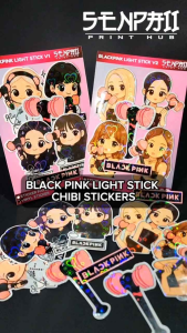 BLACKPINK: LIGHT STICK CHIBI STICKERS | STICKER PAPER | VINYL STICKER | WATERPROOF
