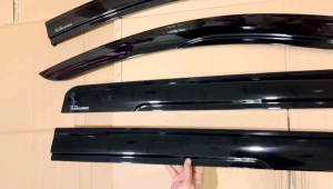 Talang Air All New Pajero Sport 2016 2018 2023 2024 2025 2026 2027 Side Visor Injection Hitam .