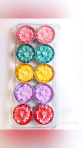 Set 10 Nến Hoa Đăng Cát Tường Dâng Phật - Nến Tealight Hình Hoa Nổi Nhiều Màu Sắc Thờ Cúng Khai Vận Tâm Linh