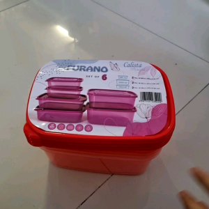 CALISTA FURANO SET/ FOOD CONTAINER/ FOOD STORAGE/ KOTAK PLASTIK SET/ TOPLES SAYUR/ TOPLES KUE/ TEMPAT PENYIMPANAN KULKAS SET/ TOPLES PROMO/ TOPLES IKAN SET