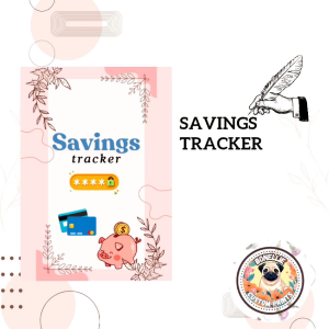 Cute Savings Tracker Booklet for Gift on hand