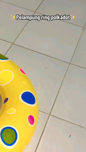 Pelampung Ring Polkadot Anak Usia 3-10 Th