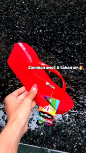 Sandal wedges wanita Hak tinggi