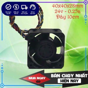 Quạt chóng nước tản nhiệt Nidec 24v 025a 4cm (40x40x28mm) chính hãng mới