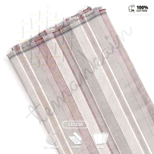 (0.5 M) KAIN TRISET KATUN ORI ||KATUN Dobby COMBED 30s YARD DYED || KAIN KOTAK  DAN SALUR