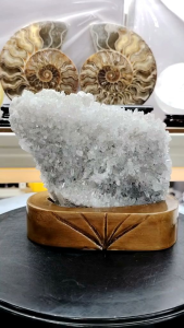 Natural High Gred Chrysanthemum White Quartz Crystal Cluster Ornament